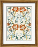 Nouveau Floral Pattern I Fine Art Print