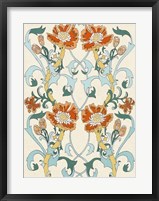Nouveau Floral Pattern I Fine Art Print