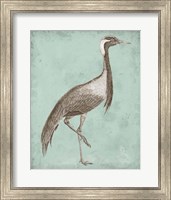 Sepia & Spa Heron III Fine Art Print