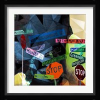 Signs of Dallas Framed Print