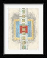 Squares in Line I Framed Print