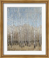 Dusty Blue Birches I Fine Art Print