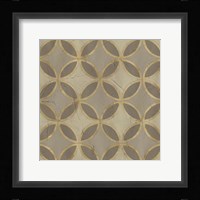 Golden Trellis V Framed Print