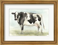 Watercolor Cow II Fine Art Print
