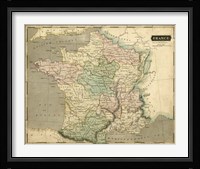 Thomson's Map of France Fine Art Print