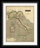 Thomson's Map of Italy Fine Art Print