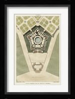 Plan Du Palais De Caprarola Framed Print