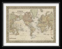 Mitchell's World Map Fine Art Print