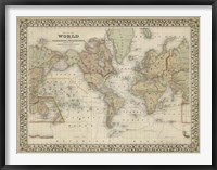 Mitchell's World Map Fine Art Print