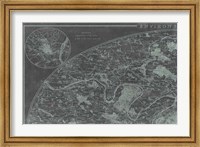 Map of Paris Grid I Fine Art Print