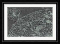 Map of Paris Grid I Fine Art Print