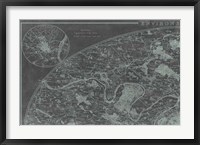 Map of Paris Grid I Fine Art Print