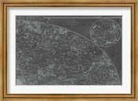 Map of Paris Grid II Fine Art Print