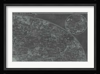 Map of Paris Grid II Fine Art Print