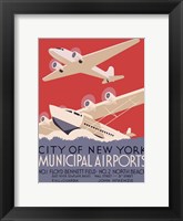 New York City municipal airports, 1937 Fine Art Print