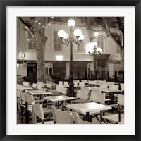 Cote d'Azur Cafe I Framed Print