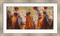 Party of Five Herefords Fine Art Print