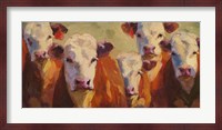 Party of Five Herefords Fine Art Print