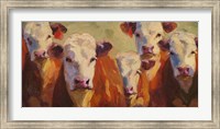 Party of Five Herefords Fine Art Print