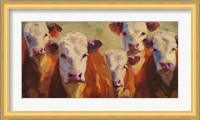 Party of Five Herefords Fine Art Print