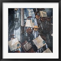 Shadows at the Zurich Cafe Fine Art Print