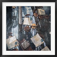Shadows at the Zurich Cafe Fine Art Print