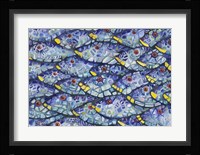 Mosaic School At Sea Framed Print