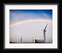 Rainbow and Windmills Fine Art Print