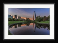Gateway Arch Reflection Sunset Fine Art Print