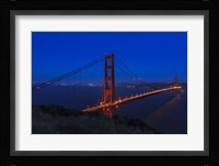 Golden Gate bridge at Night Framed Print