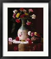 Carnations in a Victorian Vase Fine Art Print