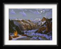 Miwok Indians At Yosemite Framed Print
