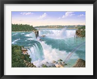 Niagara Falls In 1860 Framed Print