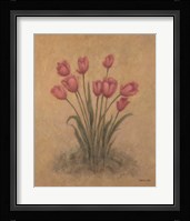 Bunch of Red Tulips Fine Art Print