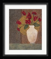 Red Tulips in a Vase Framed Print