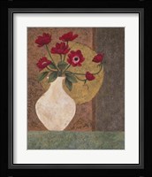 Red Poppies in a Vase Framed Print