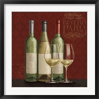Bistro Paris White Wine Fine Art Print
