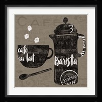 Linen Coffee II Framed Print