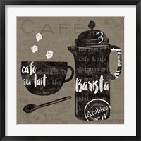 Linen Coffee II Framed Print