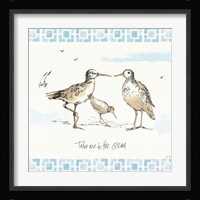 Sandpiper Sea III Framed Print