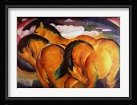 Little Yellow Horses, 1912 Fine Art Print