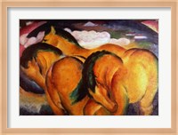 Little Yellow Horses, 1912 Fine Art Print