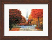 Autumn in Paris Couple Fine Art Print