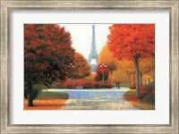 Autumn in Paris Couple Fine Art Print