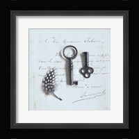 Plume Letters III Framed Print