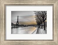 River Seine And The Eiffel Tower Fine Art Print