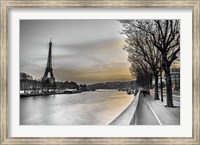 River Seine And The Eiffel Tower Fine Art Print