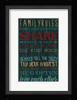 Spice Family Rules I Framed Print