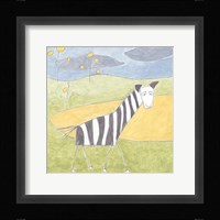 Quinn's Zebra Framed Print