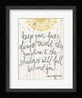 Sun Quote III Framed Print